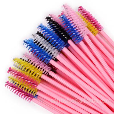 China Disposable Nylon Plastic Lash Brush Eyelash Brush Applicator Magic Wand Private Label Mascara Brush for sale