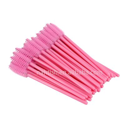 China Eyelash Brush Pink Eyelash Extension Brush Mascara Wands for sale