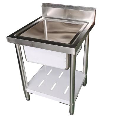 China Custom Restaurant Kitchen Sinks Single Bowl Commercial Stainless Steel Sink for sale