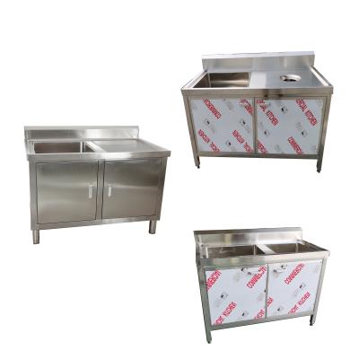 China Restaurant Shandong Product Manufacture Cater Equipment Stainless Steel Fish Sink Cleaning Table for sale