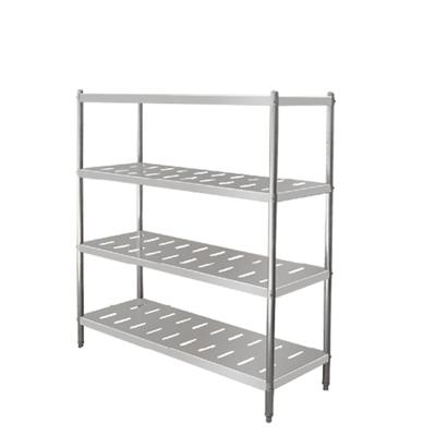 China Hot Warehouse Sale Stainless Steel Shelving Rack Kitchen Stainless Steel Shelf for sale