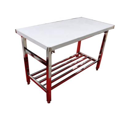 China Restaurant maker work table portable kitchen stainless steel folding work table for sale