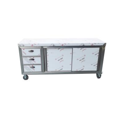 China Restaurant Gobbea Stainless Steel Kitchen Furniture Kitchen Storage Cabinet / Sideboard for sale