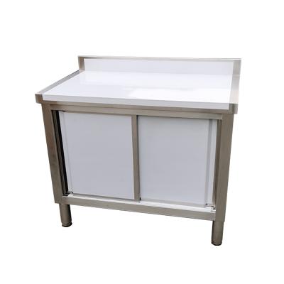 China Restaurant well rated stainless steel table kitchen equipment storage cabinet stainless steel commercial storage cabinet for sale