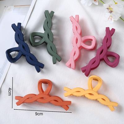 China European and American Pretty Korea Fashional Personality 9cm Large Matte Large Claw Hair Women's Claw Clip Wholesale for sale