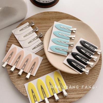 China European and American style ISS hot sale girls BB hair clips claw fashion solid color high quality hair clips for girls hairpin for sale