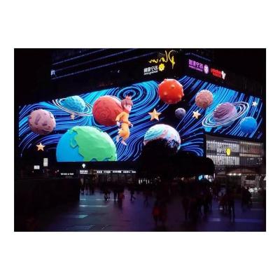 China SMD P10 Outdoor Front Access Aluminum Cabinet Large 3d Billboard Advertising Curve Outdoor Led Screen Display à venda