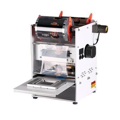 China Food Foil Table Semi Automatic Food Tray Sealer Sealing Packing Machine for sale