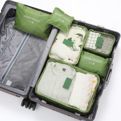 China Custom Multifunctional Water Resistant Large Travel Storage Outdoor Bag Set 6 Pcs Foldable Travel Bag Set for sale