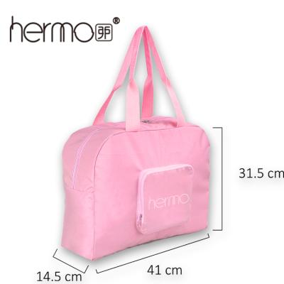 China Lightweight Eco-Friendly Shopping Travel Tote Bag Foldable In Attached Pocket for sale