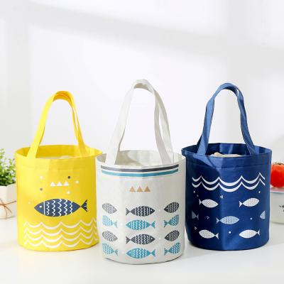 China Round Barrel Shape Food Customized Beverage Ice Lunch Cooler Reusable Insulated Bag for sale