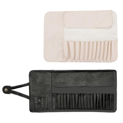 China Various Sizes Lightweight Professional Makeup Brushes Rolled Cosmetic Pouch Brushes Holder Bag for sale