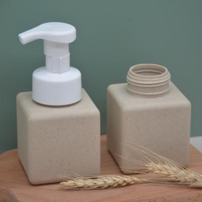 China Eco-friendly Manufacturer Produces Degradable And Environmentally Friendly Rice Straw Square Bottle Foam Bottle for sale