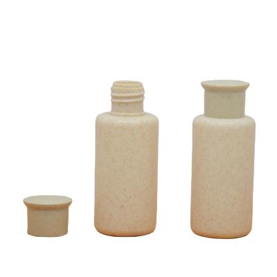 China Eco-friendly exclusively supplied by Hotel Wheat Straw Beauty Cosmetics Travel Packaging Cheap Wholesale Biodegradable Bottle for sale