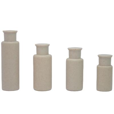 China Eco-friendly Exclusively Supplied By Hotel Bath Empty Cosmetic Shampoo Pump Packaging Wheat Straw Biodegradable Plastic Bottle for sale