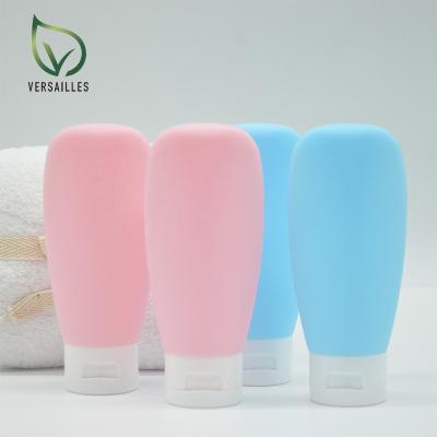 China New In 2022 Wholesale Customized Quick Refillable Squeezable Portable 60Ml Small Portable Leak Proof Kit For Personal Care Plastic Suede Travel Sub Bottler for sale