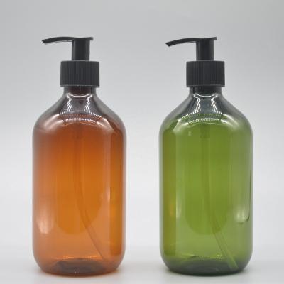 China Eco-friendly Manufacturer Produces Plastic Lotion Round Shoulder Bottle Empty Shampoo Body Wash Bottle for sale