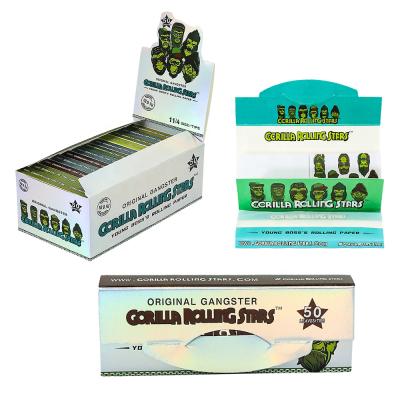 China Cigarette Rolling Gorilla Rolling Stars Series Rolling Paper Hemp Roll Paper 81mm Tall Custom Design Logo for sale