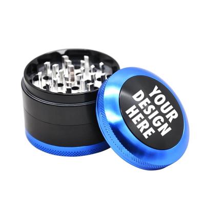 China Aluminum Hornet 63MM 4 Parts Weed Grinder Grinder Herb With Grinder Blades Custom Logo Herb Teeth Smoking Accessories for sale