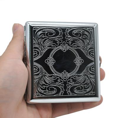 China CA15 Metal Cigarette Holder Victorian Style Double Sided King Classic Iron Metal Cigarette Case for sale