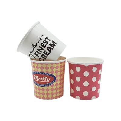 China 16oz Soup Bucket Greaseproof Portable Soup Bowl With Lid Ventilated Paper Custom Printed Disposable White Paper Soup Cups Cowhide Food Cup for sale