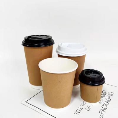 China Hot-selling 12oz Recyclable Printed Food Grade Disposable Latte Cup Coffee Latte Cup Double Wall Wrapper Covered Hot Drink Cavity Cup for sale