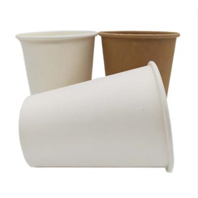 China Recyclable Single Wall 8oz Cold Drink/Hot Beverage Paper Cup, Coffee, Tea, Take-out Packaging, Can Be Customized With Lid for sale