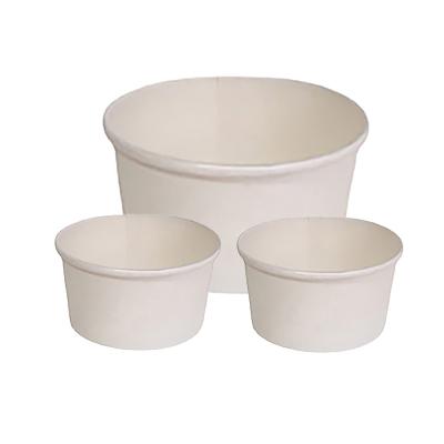 China Factory Custom Printed Ice Cream Paper Cups 3.5oz Biodegradable Recyclable With Lids Paper Ice Cream Cups Colorful Icing Cups for sale