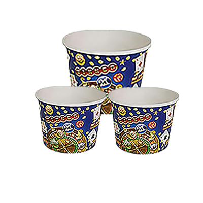 China Custom Printing Source 16oz Supplier Ice Cream Paper Cups Recyclable Cheap Disposable Biodegradable Takeout Cups Perfect for sale