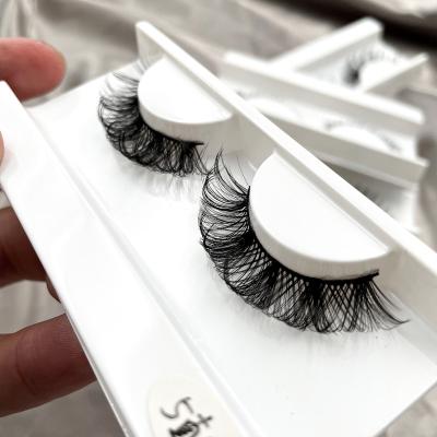 China Comfortable wholesale russian deep private label lash strip russian curl eyelash strip lashes c d dual density curl strip eyelashes for sale