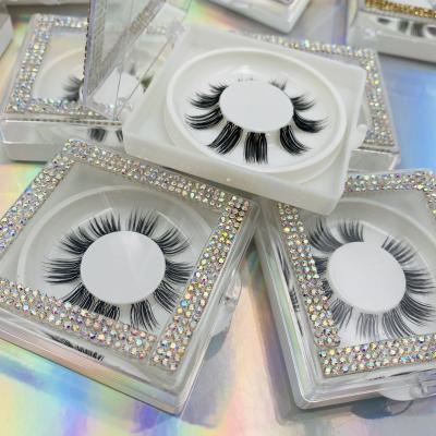 China Mink Lashes Cozy Private Label Faux Half Strip Lashes Long Natural Cut Lashes for sale