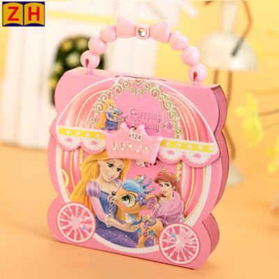 China Customized Printing or Custom Logo Kid's Notebook Diary with Lock and Key for sale