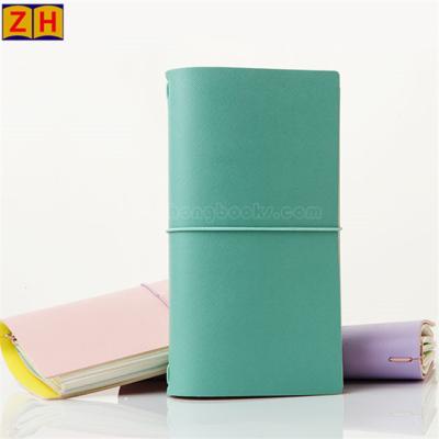 China Customized Customized Logo Travel Journal Colorful Leather Notebook for sale