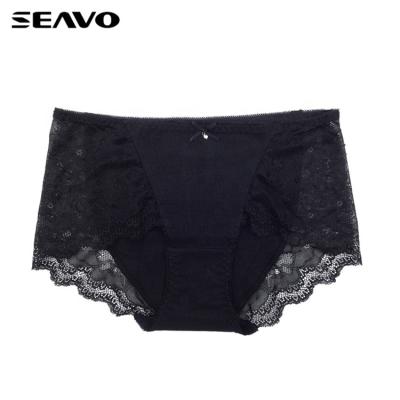 China SEAVO Breathable Underwear Woman Wholesale Cotton Panties Lady Basic Underwear for sale