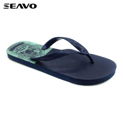 China Fashion Trend SEAVO Men's Big Foot Pe Foot Pe Slippers Best Selling For Beach Nudity for sale