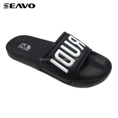 China Fashion Trend SEAVO Hot Selling Fashion Custom Printed High Quality Indoor Eva Slipper For Men for sale