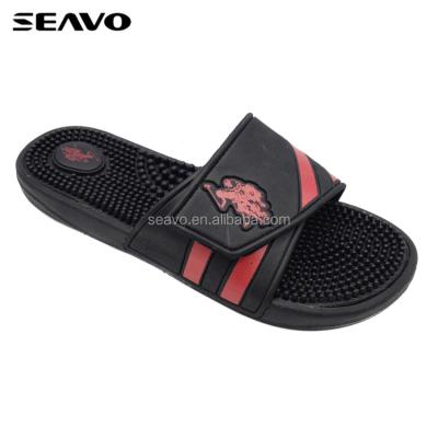 China Japanese Red Adjustable Superior Health PVC SEAVO Unique Design Eva Men Massage Slippers for sale