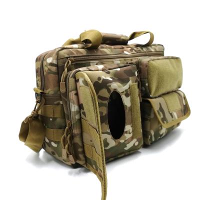 China Night Light Hot Selling Shoulder Baby Bag Men Dad Multifunctional Tactical Diaper Bag With Changing Pad for sale