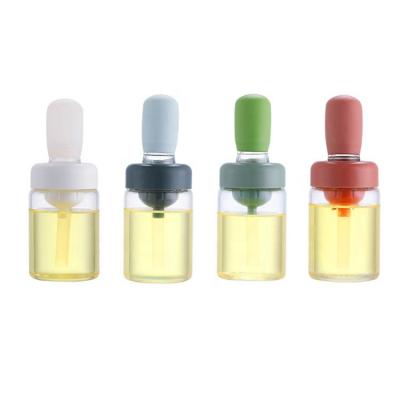 China New Silicone Amazon Brush Oil Brush Portable Main Bottle Kitchen Tools Easily Cleaned Barbecue Cooking Accessories Sweep Oil Bottle for sale