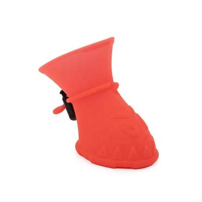 China Viable shipping from Amazon to USA pet outdoor non-slip waterproof dog foot boots silicone rain shoe cover for sale