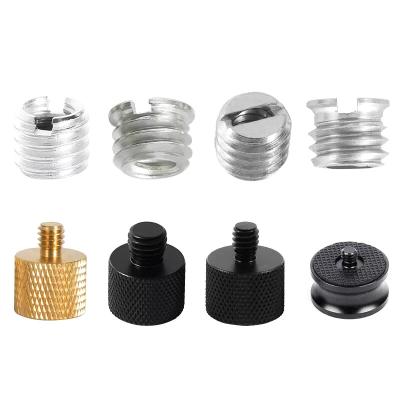 China Pan Factory Price 1/4 20 D Stainless Steel Tripod Screw Hidden Camera Panel Captive Screw Ring Mounting Knurled Thumb Screw for sale