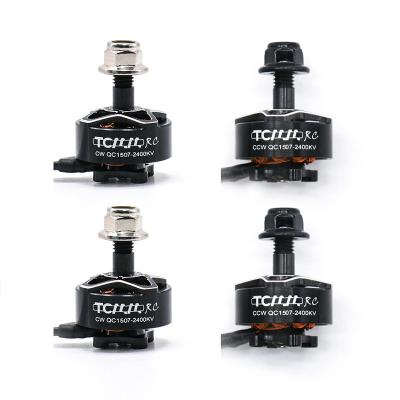 China TCMMRC 4 pieces high strength 1507 fpv brushless motor 2400kv racing motor brushless rc drone radio control toys dc motor for sale