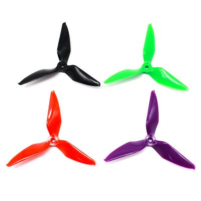 China Suitable Germany Bayer PC TCMM Dalprop 5051 5 Inch 3-Blade 4 Pairs (8pcs) Pack Black Purple Green Red Color Transparent Propeller DIY for sale