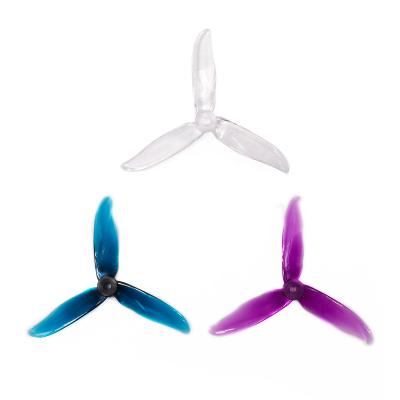 China Imported PC+ABS TCMM Dalprop T5046C suitable 5 inch 3-Blade 4 pairs (8pcs) of white blue purple color DIY transparent propellant package for sale