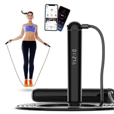 China Smart Jump Rope With APP Logo Custom Digital Jump Rope Fitness Speed ​​Calorie Counting Wireless Counter Machine PVC Smart Jump Rope With App for sale