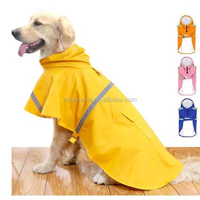 China New Viable Outdoor Reflective Dotted Raincoat Chaqueta Del Perro Dog Pu Raincoat 2019 New 2021Arrival for sale