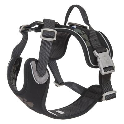 China Durable Softshell Viable Black Harness Dog Harness With Adjustable Safety Night Walking/Silla De Para Reflective Montar Perros for sale