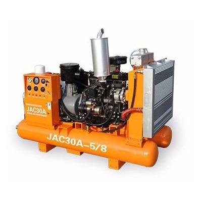 China Lubricated 185cfm Screw Diesel Extracting Air Compressor for sale