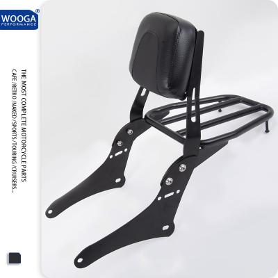 China Carbon Steel Motorcycle Accessories For HONDA CMX REBEL 250 300 500 2017-2021 Sissy Bar Back Seat Backrest Rear Rack Carrier Mounts for sale