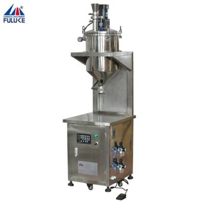 China Semi-automatic vertical /horizontal beverage pressure filling machine for nail polish, lipstick, mascara products for sale